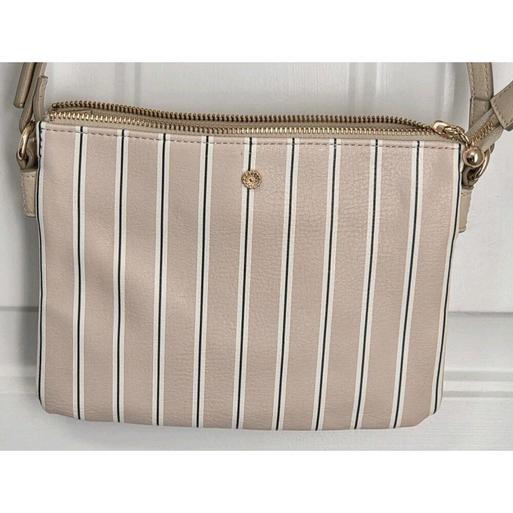 LC Lauren Conrad Candide crossbody bag, Pink & White striped